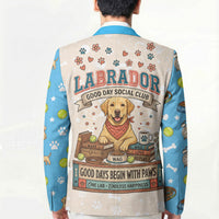 Labrador Good Days Start With A Lab Blazer Retro Cute Yellow Lab Paws And Tennis Balls