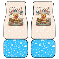 Labrador Good Days Start With A Lab Car Mats Retro Cute Yellow Lab Paws And Tennis Balls