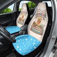 Labrador Good Days Start With A Lab Car Seat Cover Retro Cute Yellow Lab Paws And Tennis Balls