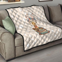 Labrador Good Days Start With A Lab Quilt Retro Cute Yellow Lab Paws And Tennis Balls