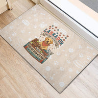 Labrador Good Days Start With A Lab Rubber Doormat Retro Cute Yellow Lab Paws And Tennis Balls