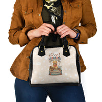 Labrador Good Days Start With A Lab Shoulder Handbag Retro Cute Yellow Lab Paws And Tennis Balls
