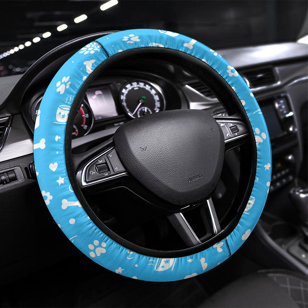 Labrador Good Days Start With A Lab Steering Wheel Cover Retro Cute Yellow Lab Paws And Tennis Balls