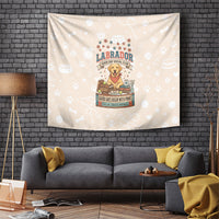 Labrador Good Days Start With A Lab Tapestry Retro Cute Yellow Lab Paws And Tennis Balls