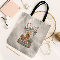 Labrador Good Days Start With A Lab Tote Bag Retro Cute Yellow Lab Paws And Tennis Balls