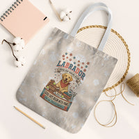 Labrador Good Days Start With A Lab Tote Bag Retro Cute Yellow Lab Paws And Tennis Balls