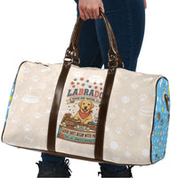 Labrador Good Days Start With A Lab Travel Bag Retro Cute Yellow Lab Paws And Tennis Balls