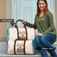 Labrador Good Days Start With A Lab Travel Bag Retro Cute Yellow Lab Paws And Tennis Balls