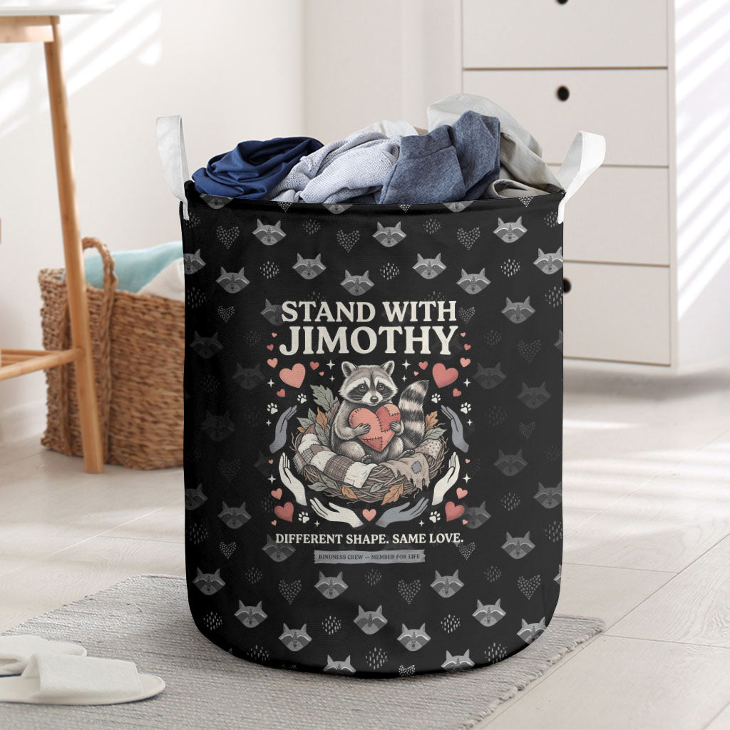 Jimothy The Raccoon Laundry Basket Vintage Raccoon Small Frame Big Heart