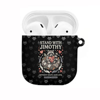 Jimothy The Raccoon AirPods Case Vintage Raccoon Small Frame Big Heart