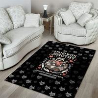 Jimothy The Raccoon Area Rug Vintage Raccoon Small Frame Big Heart