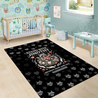 Jimothy The Raccoon Area Rug Vintage Raccoon Small Frame Big Heart