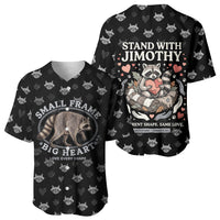 Jimothy The Raccoon Baseball Jersey Vintage Raccoon Small Frame Big Heart