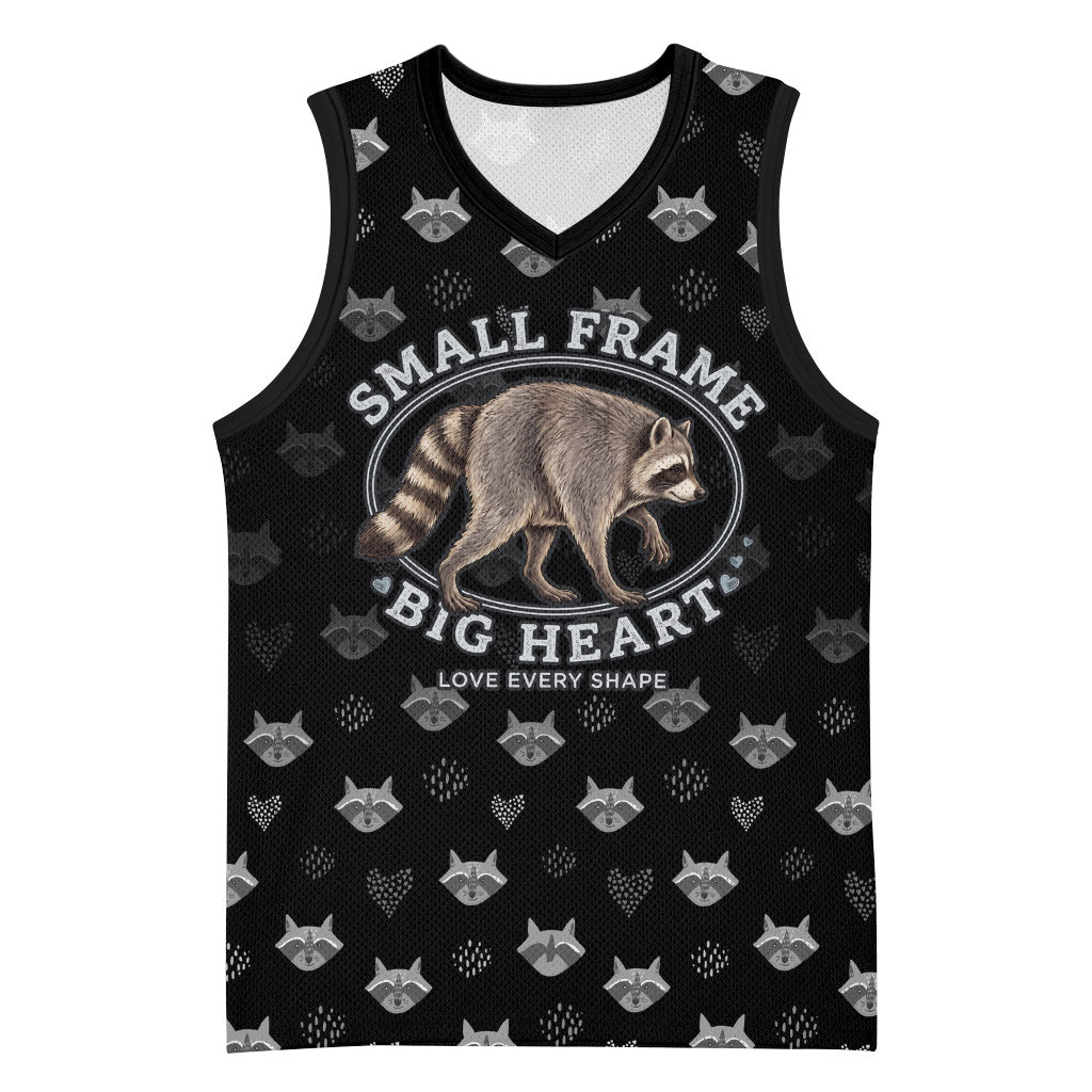 Jimothy The Raccoon Basketball Jersey Vintage Raccoon Small Frame Big Heart