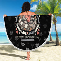 Jimothy The Raccoon Beach Blanket Vintage Raccoon Small Frame Big Heart