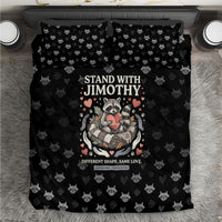 Jimothy The Raccoon Bedding Set Vintage Raccoon Small Frame Big Heart