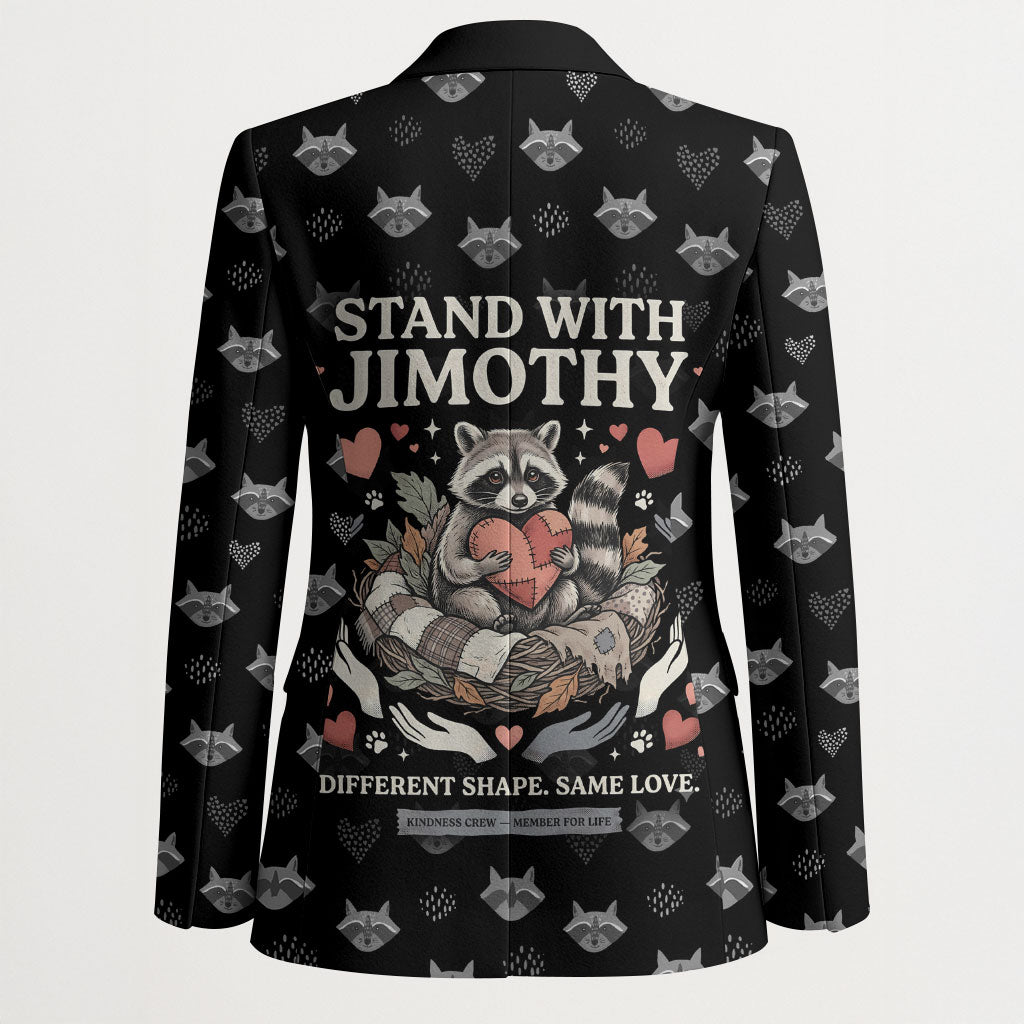 Jimothy The Raccoon Blazer Vintage Raccoon Small Frame Big Heart