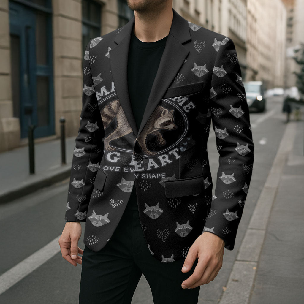 Jimothy The Raccoon Blazer Vintage Raccoon Small Frame Big Heart