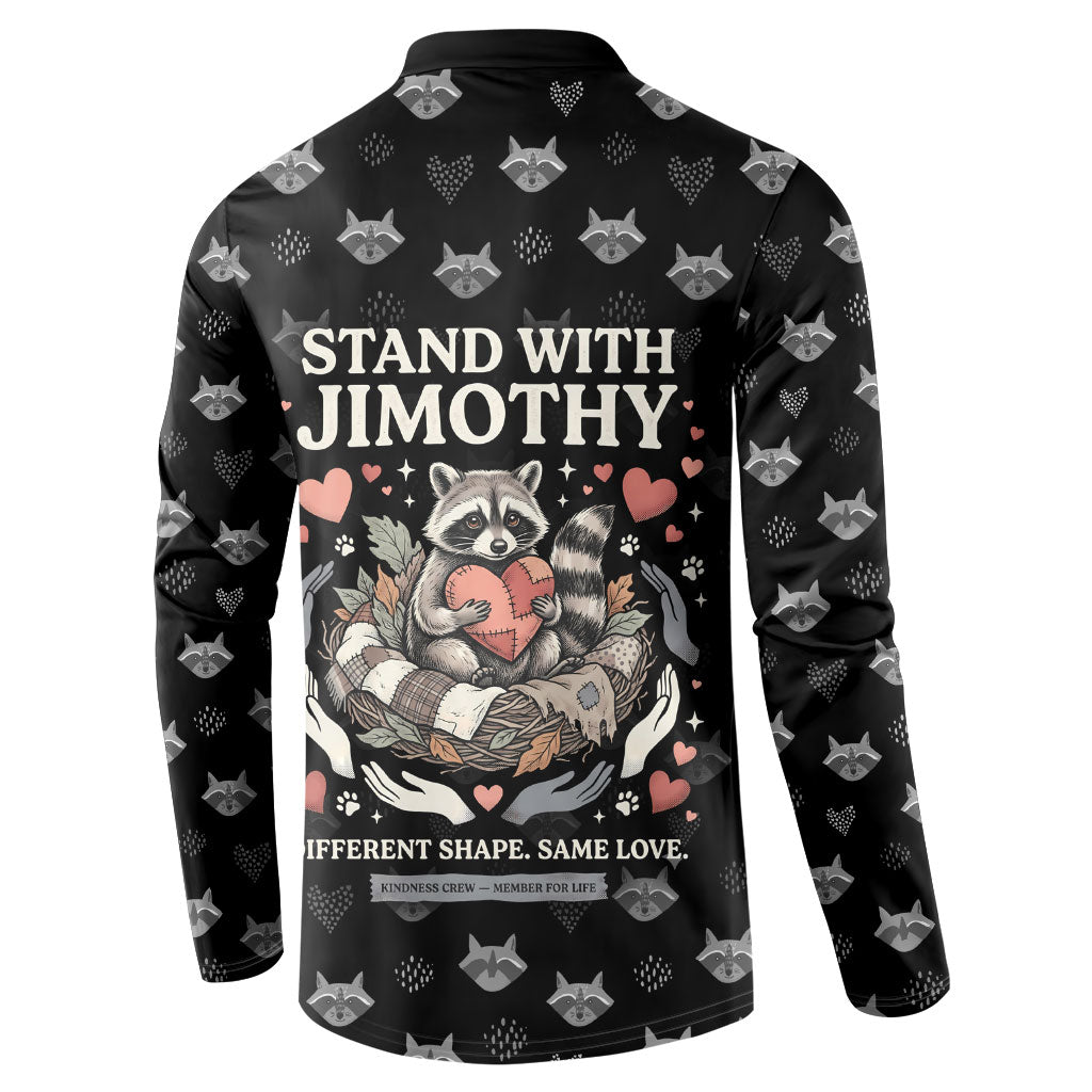 Jimothy The Raccoon Button Sweatshirt Vintage Raccoon Small Frame Big Heart