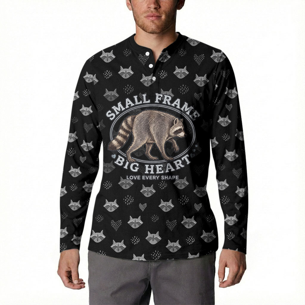Jimothy The Raccoon Button Sweatshirt Vintage Raccoon Small Frame Big Heart