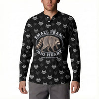 Jimothy The Raccoon Button Sweatshirt Vintage Raccoon Small Frame Big Heart