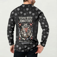 Jimothy The Raccoon Button Sweatshirt Vintage Raccoon Small Frame Big Heart