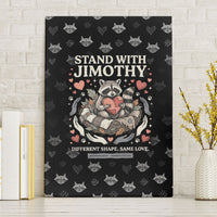 Jimothy The Raccoon Canvas Wall Art Vintage Raccoon Small Frame Big Heart
