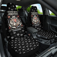 Jimothy The Raccoon Car Seat Cover Vintage Raccoon Small Frame Big Heart