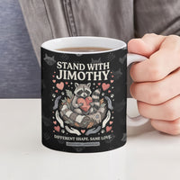 Jimothy The Raccoon Ceramic Mug Vintage Raccoon Small Frame Big Heart