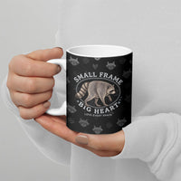 Jimothy The Raccoon Ceramic Mug Vintage Raccoon Small Frame Big Heart