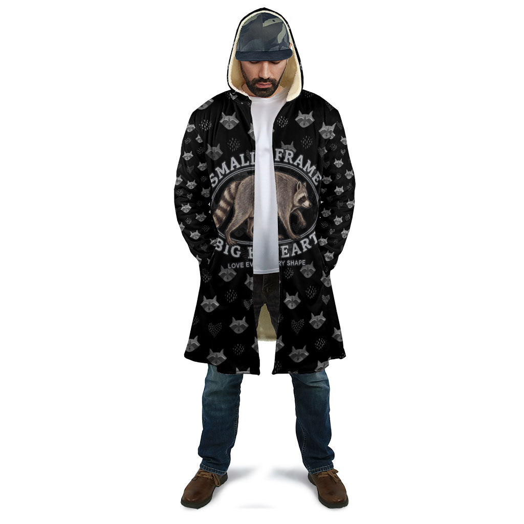 Jimothy The Raccoon Cloak Vintage Raccoon Small Frame Big Heart