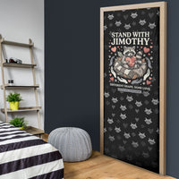 Jimothy The Raccoon Door Cover Vintage Raccoon Small Frame Big Heart