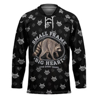 Jimothy The Raccoon Hockey Jersey Vintage Raccoon Small Frame Big Heart