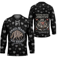 Jimothy The Raccoon Hockey Jersey Vintage Raccoon Small Frame Big Heart