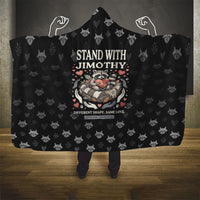 Jimothy The Raccoon Hooded Blanket Vintage Raccoon Small Frame Big Heart