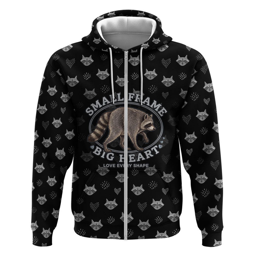 Jimothy The Raccoon Hoodie Vintage Raccoon Small Frame Big Heart