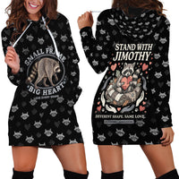 Jimothy The Raccoon Hoodie Dress Vintage Raccoon Small Frame Big Heart