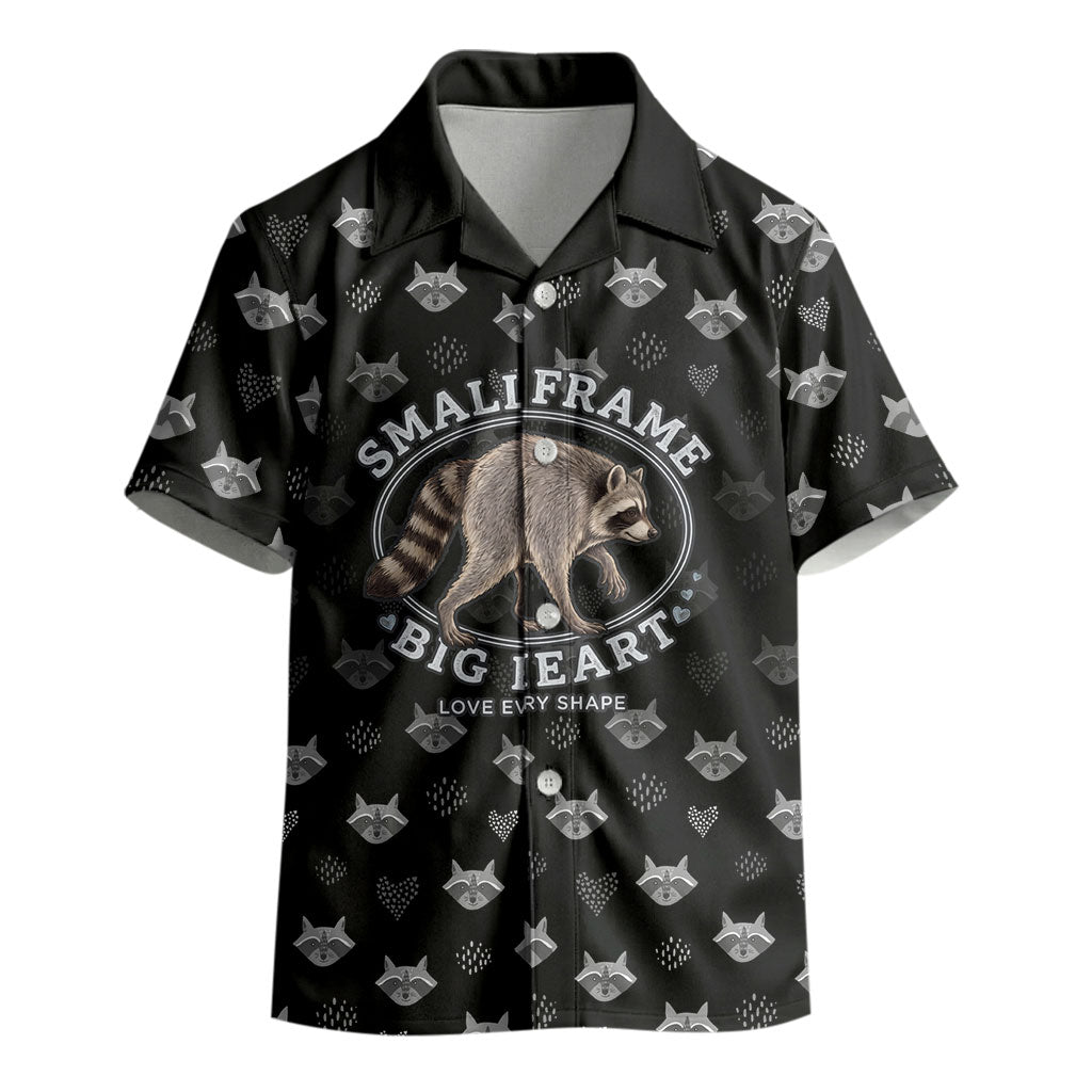 Jimothy The Raccoon Kid Hawaiian Shirt Vintage Raccoon Small Frame Big Heart