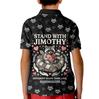 Jimothy The Raccoon Kid Polo Shirt Vintage Raccoon Small Frame Big Heart