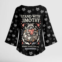 Jimothy The Raccoon Kimono Sleeve Blouse Vintage Raccoon Small Frame Big Heart