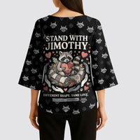 Jimothy The Raccoon Kimono Sleeve Blouse Vintage Raccoon Small Frame Big Heart