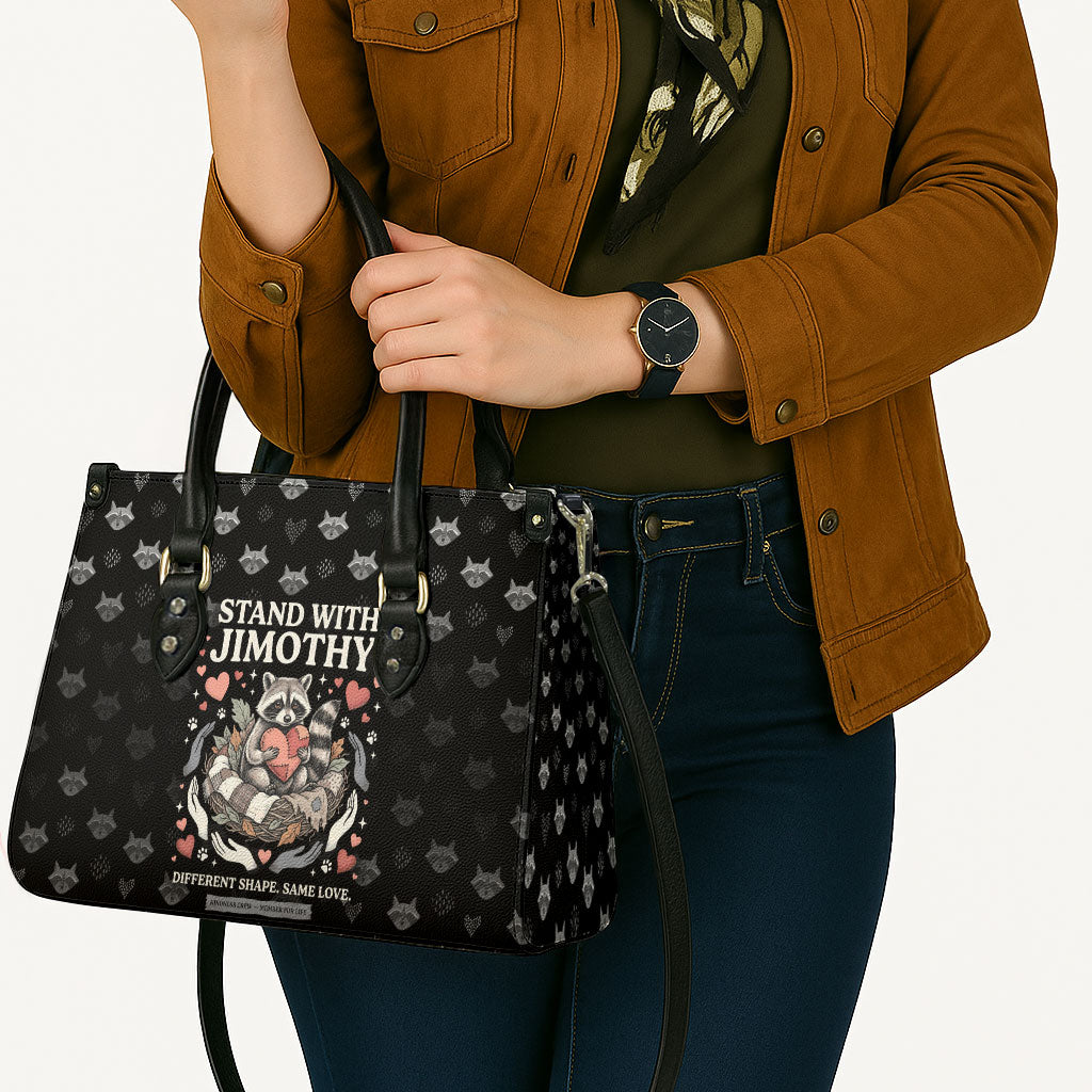 Jimothy The Raccoon Leather Bag Vintage Raccoon Small Frame Big Heart