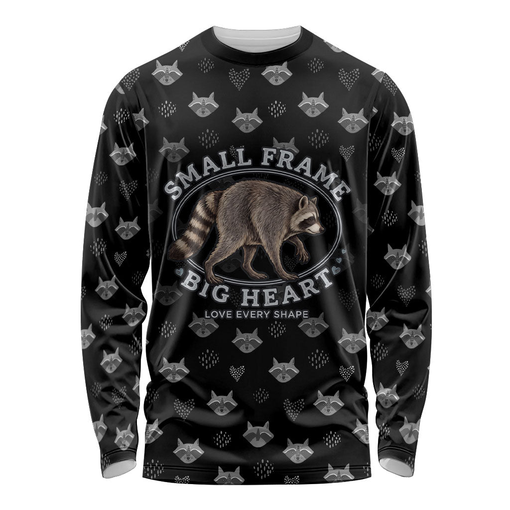 Jimothy The Raccoon Long Sleeve Shirt Vintage Raccoon Small Frame Big Heart