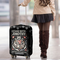 Jimothy The Raccoon Luggage Cover Vintage Raccoon Small Frame Big Heart