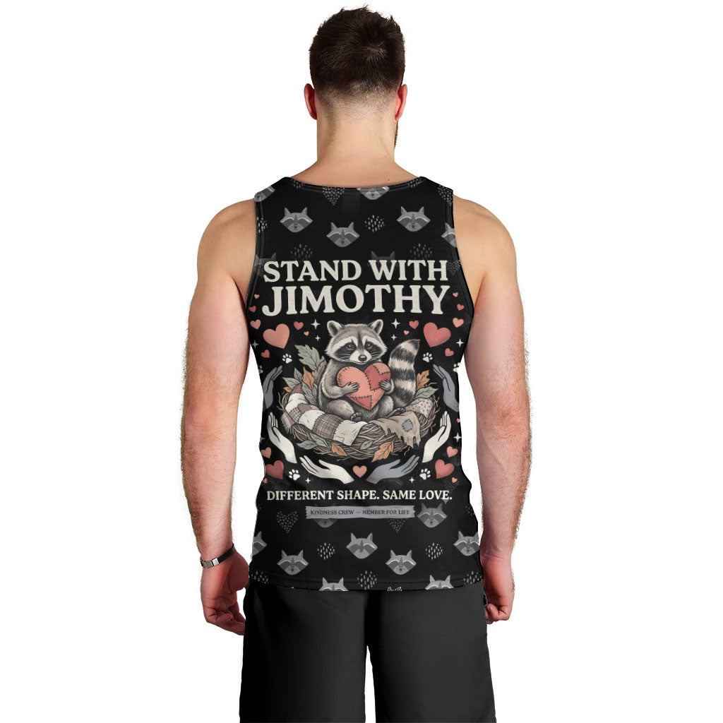 Jimothy The Raccoon Men Tank Top Vintage Raccoon Small Frame Big Heart