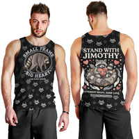 Jimothy The Raccoon Men Tank Top Vintage Raccoon Small Frame Big Heart