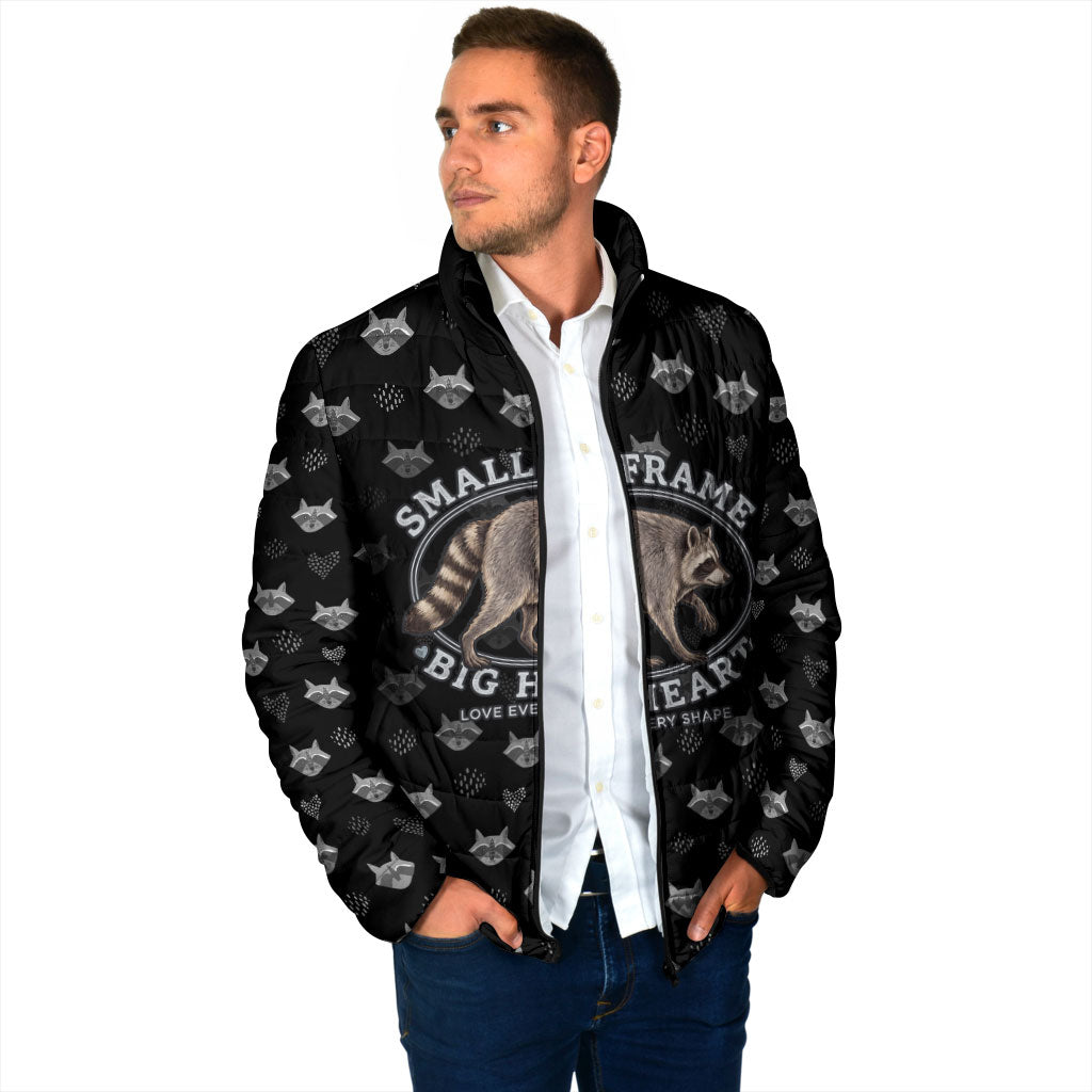 Jimothy The Raccoon Padded Jacket Vintage Raccoon Small Frame Big Heart