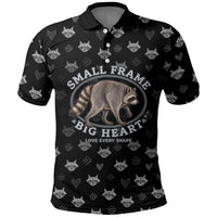 Jimothy The Raccoon Polo Shirt Vintage Raccoon Small Frame Big Heart