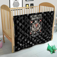 Jimothy The Raccoon Quilt Vintage Raccoon Small Frame Big Heart
