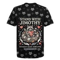 Jimothy The Raccoon Rugby Jersey Vintage Raccoon Small Frame Big Heart